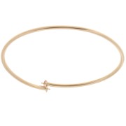 Bracelet jonc flexible pour semi-percées -  Gold filled (or laminé)  x19cm|raw }}
