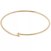 Bracelet jonc flexible pour semi-percées -  Gold filled (or laminé)  x19cm