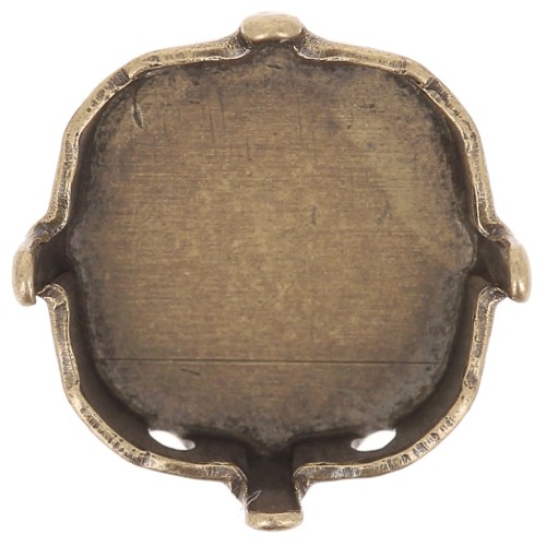 Serti griffe dos fermé pour cabochon PureCrystal 4470 10 mm - Bronze x1