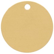 Sequin rond 12 mm - médaille à graver - Acier inoxydable 304 Doré x1|raw }}
