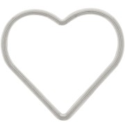 Intercalaire coeur 23x25 mm - Acier inoxydable 304 x1|raw }}