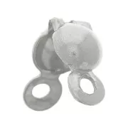 Cache noeuds 4 mm avec anneaux fermés - Acier inoxydable 304L x4