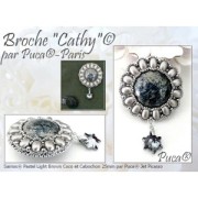 Perles en verre Samos® par Puca® 7x5 mm - Ice Slushy Licorice x10g