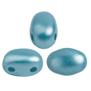 Perles en verre Samos® par Puca® 7x5 mm - Pastel Aqua x10g