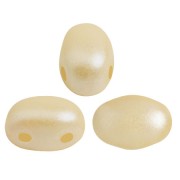 Perles en verre Samos® par Puca® 7x5 mm - Pastel Cream x10g|raw }}
