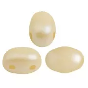 Perles en verre Samos® par Puca® 7x5 mm - Pastel Cream x10g