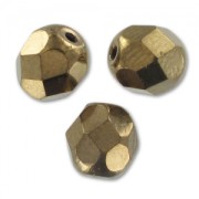 Facettes 6 mm Gold Bronze x25|raw }}