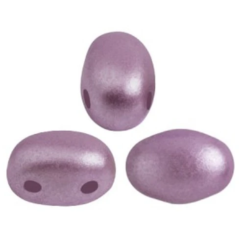 Perles en verre Samos® par Puca® 7x5 mm - Pastel Lila x10g
