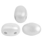 Perles en verre Samos® par Puca® 7x5 mm - Pastel White x10g