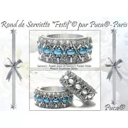 Perles en verre Samos® par Puca® 7x5 mm - Pastel White x10g