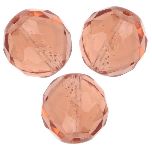 Facettes 14 mm Rosaline/Peach x4