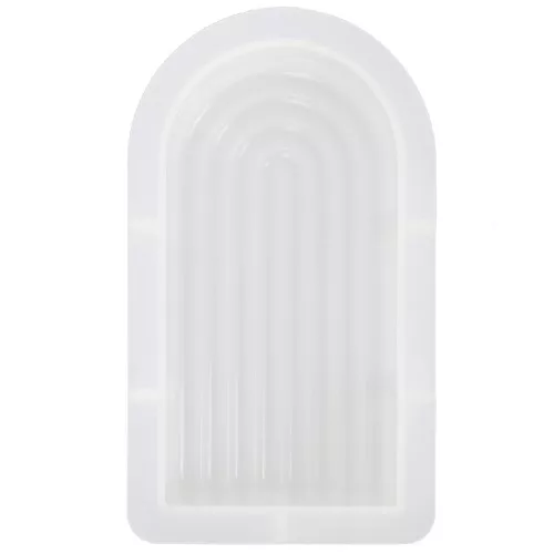 Moule savon en silicone - 12x6.5 cm - Arc-en-ciel - Transparent x1