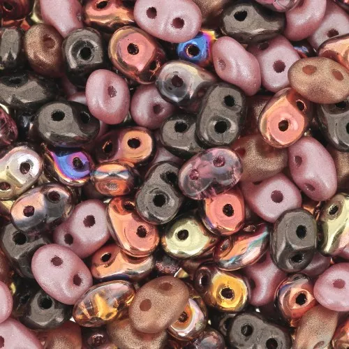SuperDuo assortiment 2.5x5 mm - Copper Canyon x10g