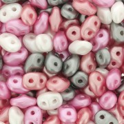 SuperDuo assortiment 2.5x5 mm - Pretty in Pink x10g