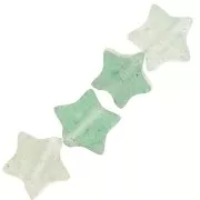 Perles étoile 4 mm en pierre gemme - Aventurine x4
