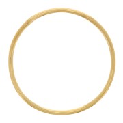 Anneau fermé rond irrégulier 20 mm - Doré à l'or fin x1|raw }}