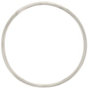 Anneau fermé rond irrégulier 26 mm - Placage Argent fin x1|raw }}