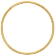 Anneau fermé rond irrégulier 37 mm - Doré à l'or fin x1|raw }}