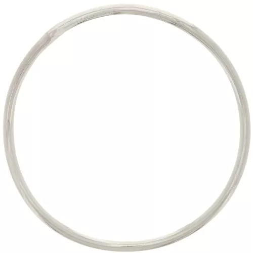 Anneau fermé rond irrégulier 37 mm - Placage Argent fin x1