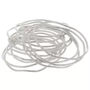 Anneau fermé rond irrégulier 37 mm - Placage Argent fin x1