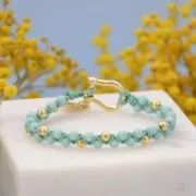 Perles en résine opaque 4 mm - Rouge x15