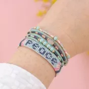 Perles en résine opaque 4 mm - Rouge x15