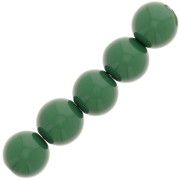 Perles en résine opaque 6 mm - Vert sapin x10|raw }}