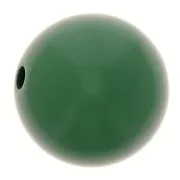 Perle en résine opaque 10 mm - Vert sapin x1