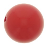 Perle en résine opaque 10 mm - Rouge x1|raw }}