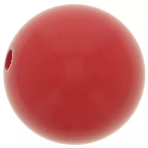 Perle en résine opaque 12 mm - Rouge x1