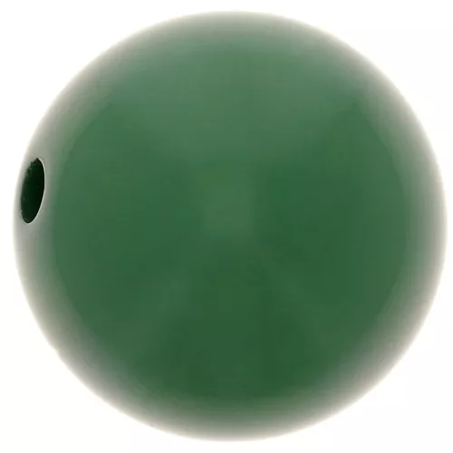 Perle en résine opaque 14 mm - Vert sapin x1