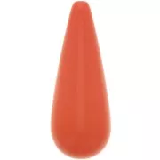 Perle poire en résine 40x16 mm - Rouge corail x1