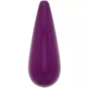 Perle poire en résine 40x16 mm - Aubergine x1