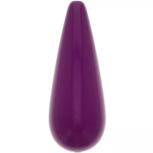 Perle poire en résine 40x16 mm - Aubergine x1