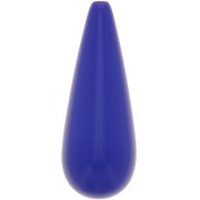 Perle poire en résine 40x16 mm - Bleu royal x1
