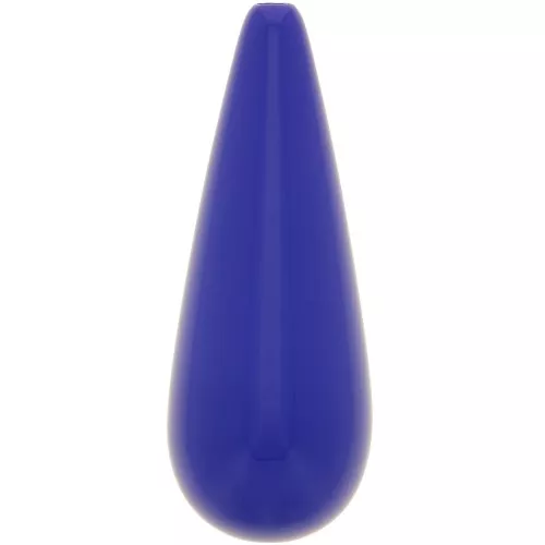 Perle poire en résine 40x16 mm - Bleu royal x1