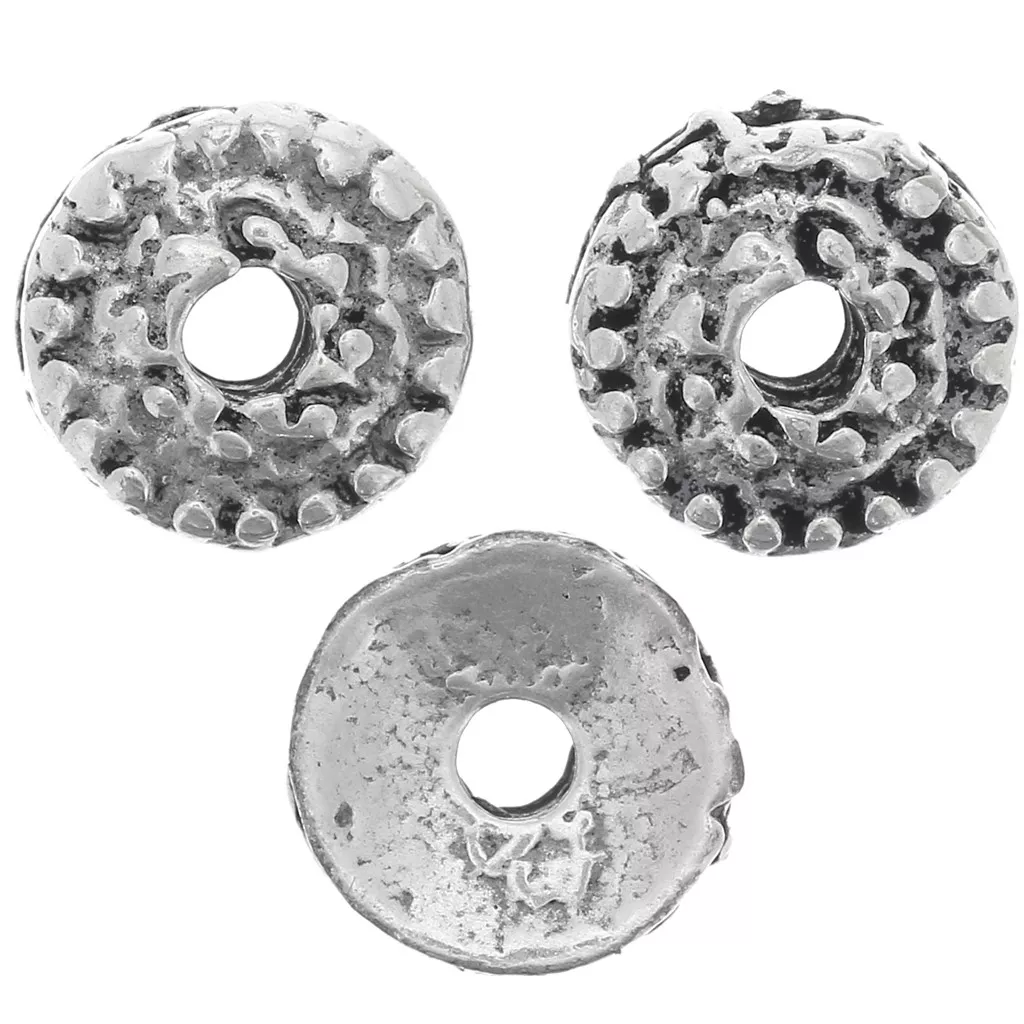 Lot De 20 Coupelles En Argent Tibétain 7 Mm - Intercalaires Pour Bijoux Ou Décoration