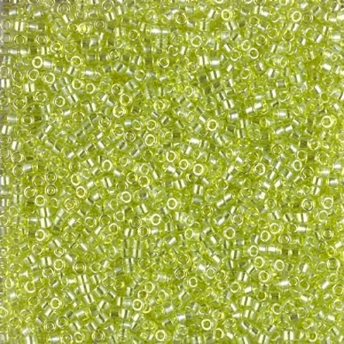 Miyuki Delica 11/0 DB1888 - Transparent Chartreuse Luster x8g