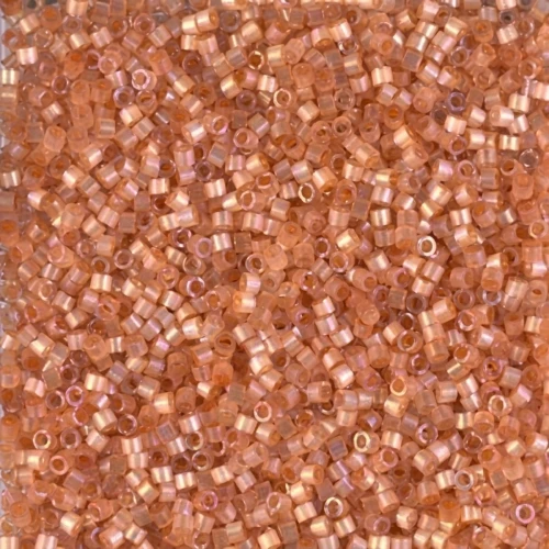 Miyuki Delica 11/0 DB1864 - Silk Inside Dyed Topaz AB x8g