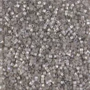 Miyuki Delica 11/0 DB1877 - Silk Inside Dyed Pewter AB x8g