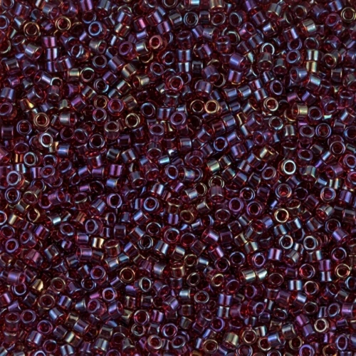 Miyuki Delica 11/0 DB1751 - Red Lined Topaz AB x8g