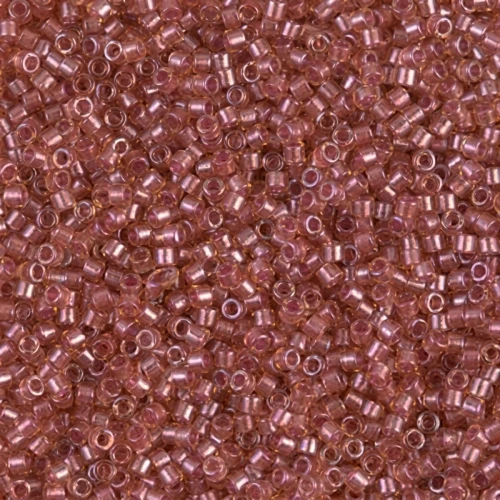 Miyuki Delica 11/0 DB0913 - Sparkling Salmon Lined Topaz x8g
