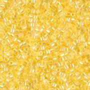 Miyuki Delica 10/0 DBM0053 - Light Yellow Lined Crystal AB x8g