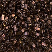 Miyuki Half Tila Beads 5x2.3x1.9mm HTL-457B - Metallic Dark Raspberry Iris x10g|raw }}