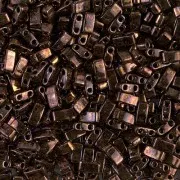 Miyuki Half Tila Beads 5x2.3x1.9mm HTL-457B - Metallic Dark Raspberry Iris x10g