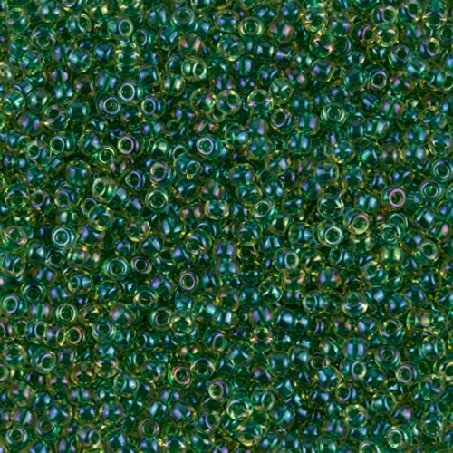 Rocaille Miyuki 11/0 331 - Emerald Lined Light Topaz AB x8g