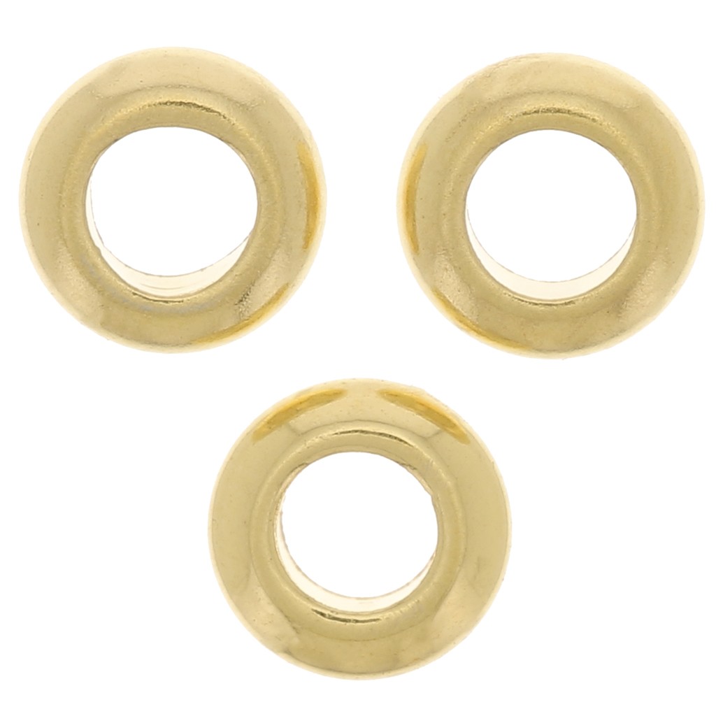 Perles Rondelles Intercalaires 10 Mm - Bords Ondulés Doré Or & Strass Transparent | Lot De 20