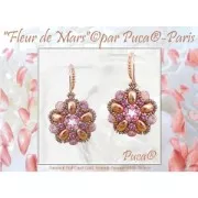 Perles en verre Amos® par Puca® 5x8 mm - Ice Slushy Cola x10g