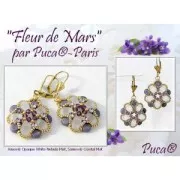 Perles en verre Amos® par Puca® 5x8 mm - Ice Slushy Lime x10g