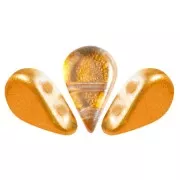 Perles en verre Amos® par Puca® 5x8 mm - Ice Slushy Orange x10g